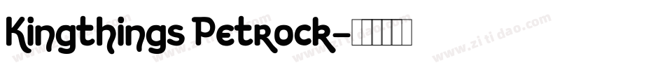Kingthings Petrock字体转换